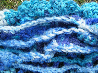 Indian-Ocean-Shawl-detail freeform crochet work