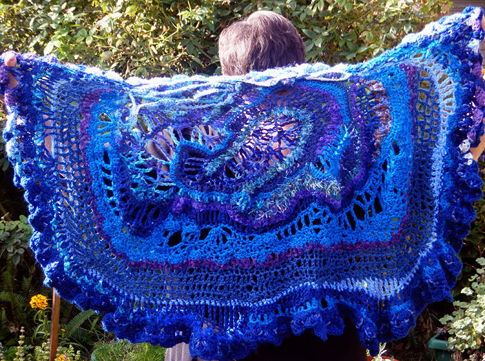 Pauline freeform crochet work