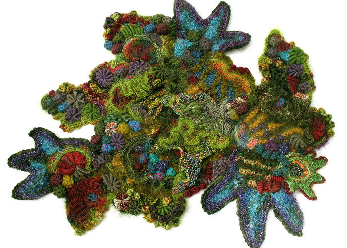 Prudence freeform crochet work