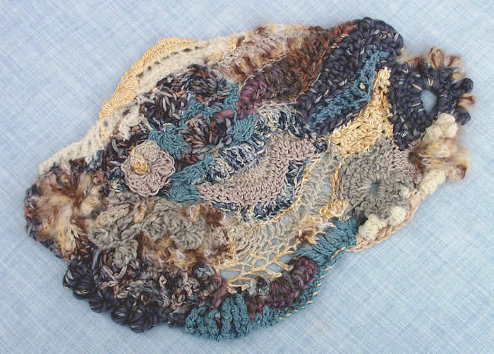 Sophia freeform crochet work