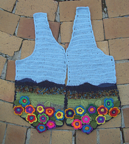 Crochet Spring Waist coat